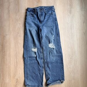 Old Navy Sky-Hi Wide Leg Blue Jeans